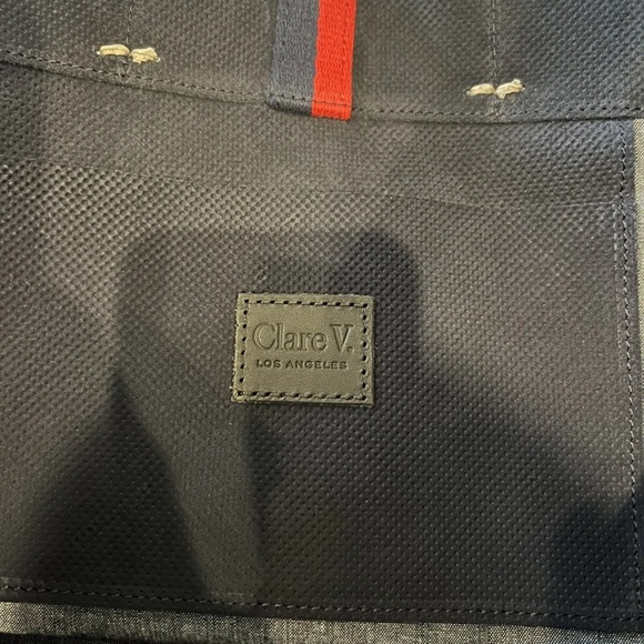 NEW with tags Clare V Simple Tote Blue with crossbody or shoulder strap - Picture 2 of 7